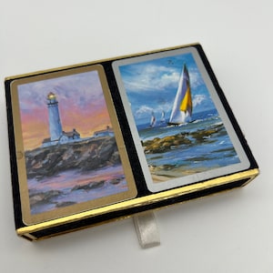 Congress Vintage Playing Cards in scatola originale set di 2 set