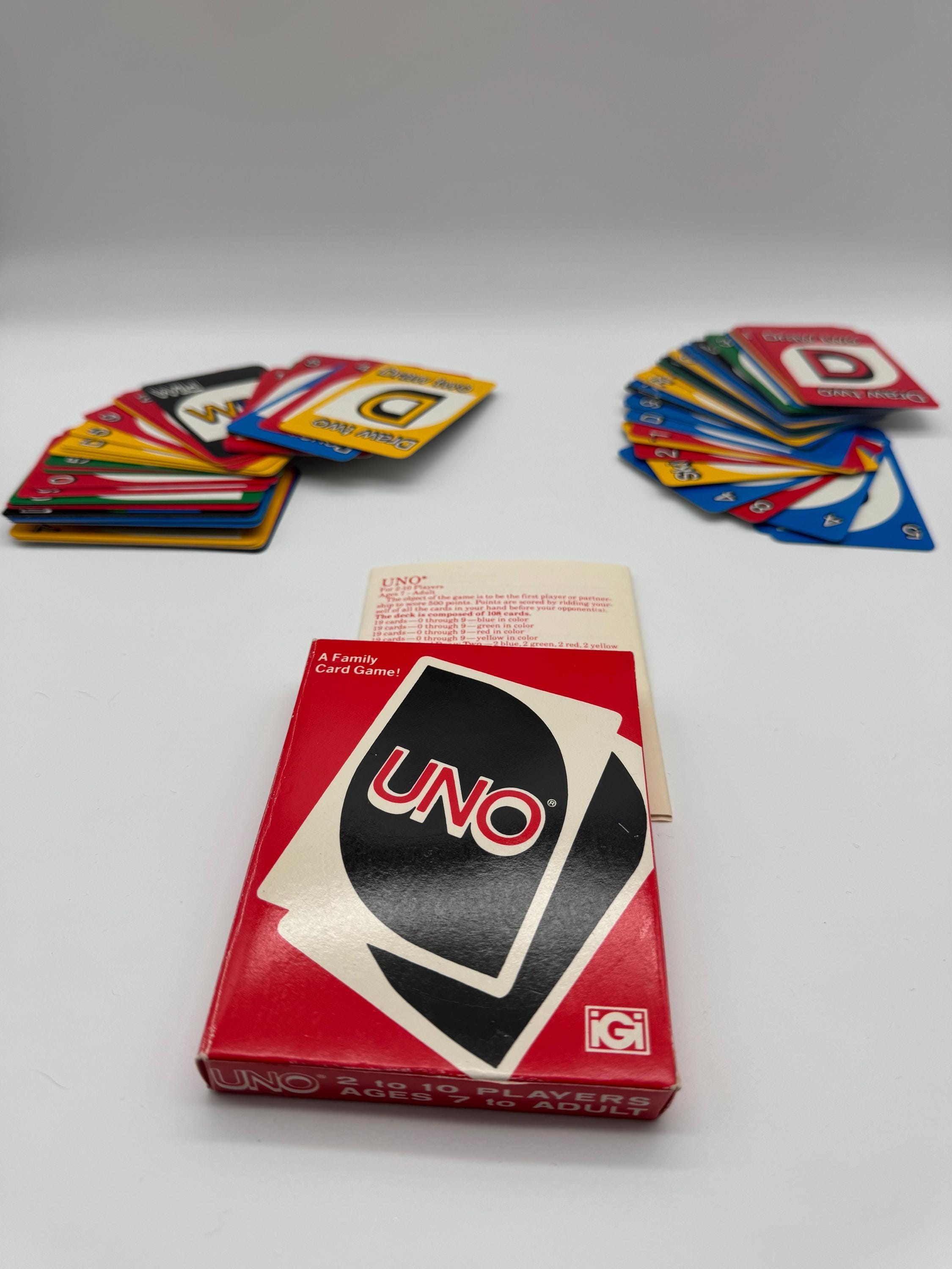 UNO Card Game From 1979 - Etsy Israel