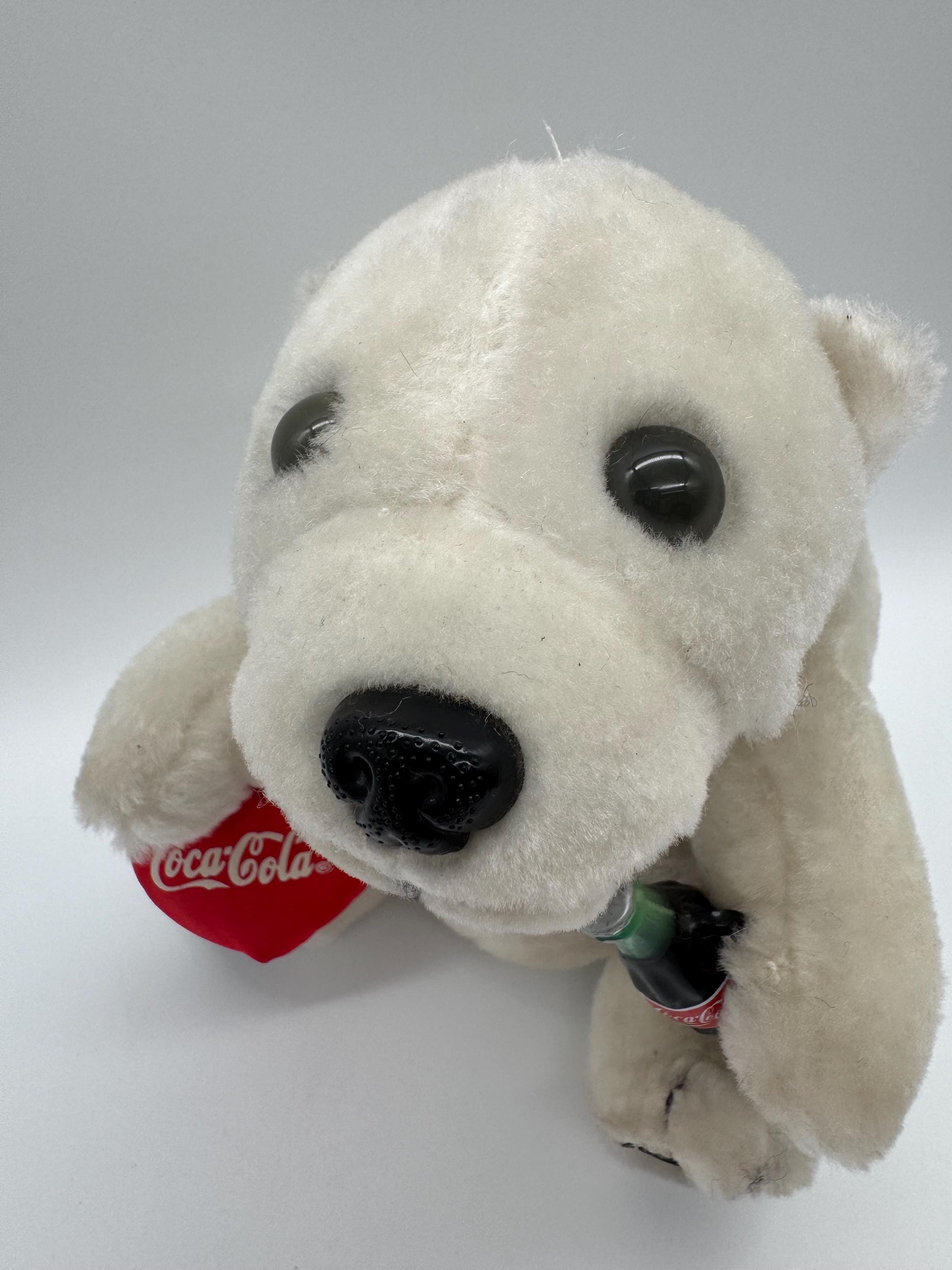 Coca Cola Colectible Stuffed Polar Bear With Heart and Bottle - Etsy