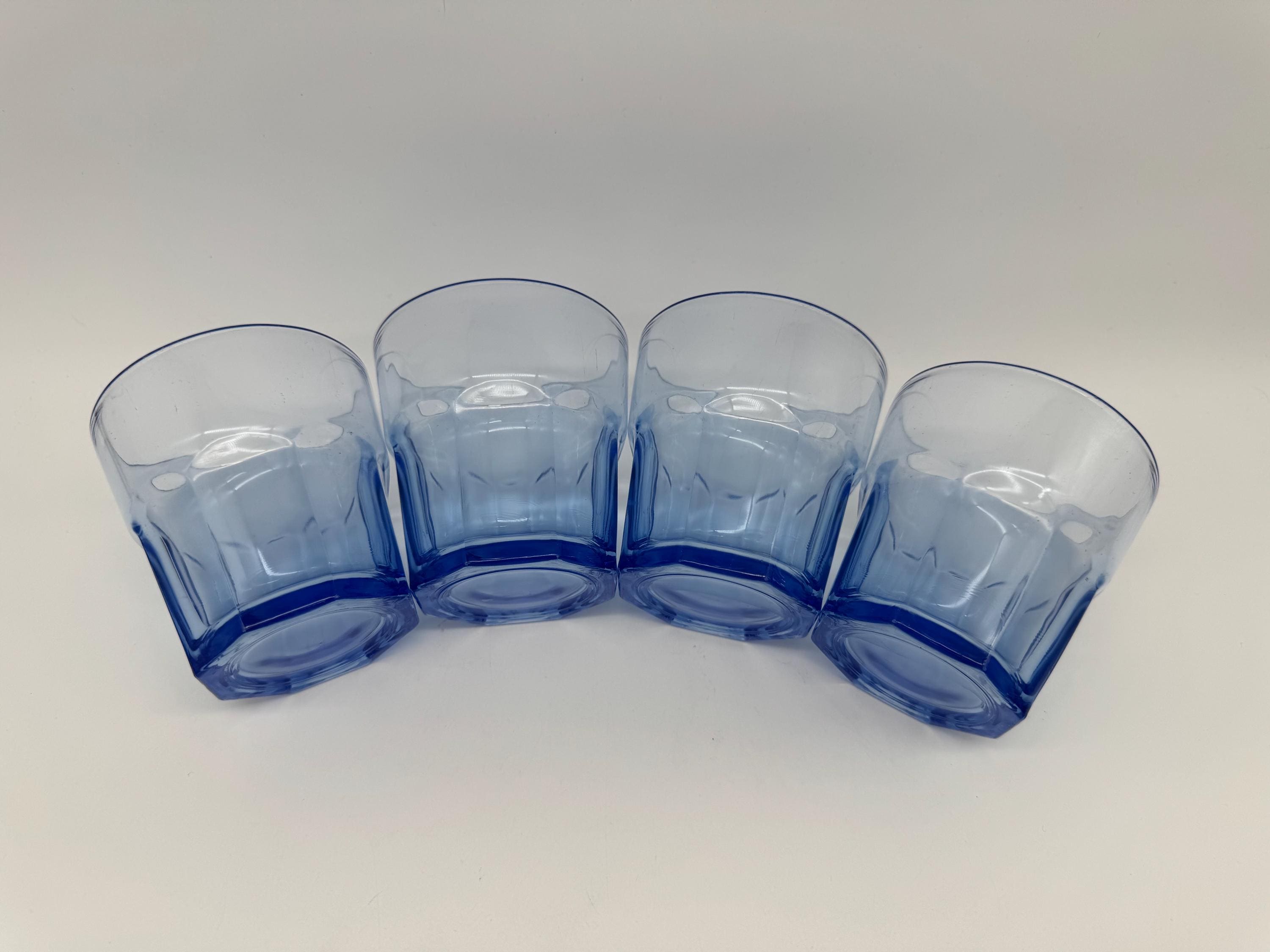 Arcoroc blue glass - Etsy 日本