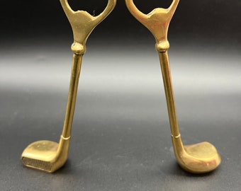 Vintage Brass Golf Club Bottle Opener