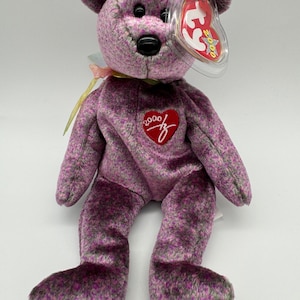 Vintage Original TY Inc Beanie Baby 2000 Signature Bear with Tag