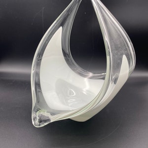 Vintage Murano-Style Glass Basket