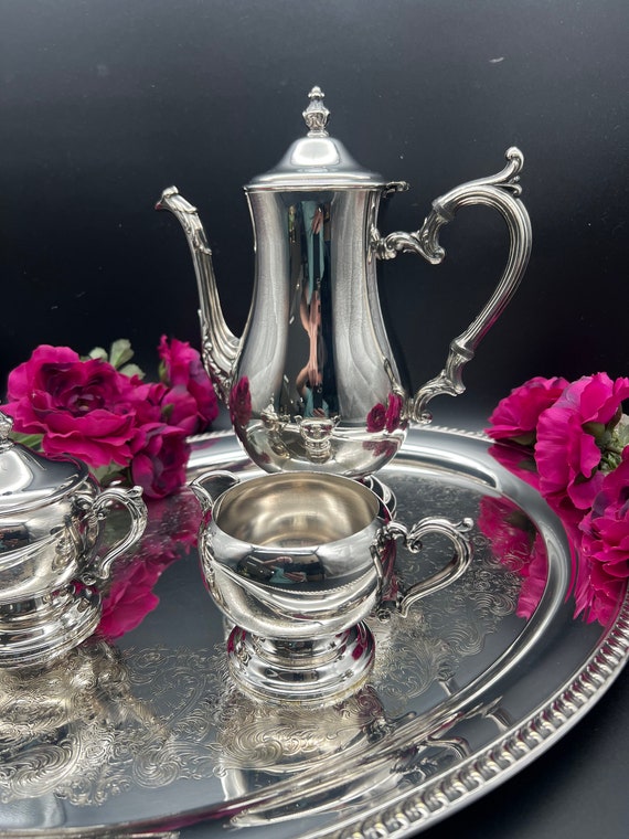 Most Beautiful Vintage Silver Plated Victorian Style Tea Set