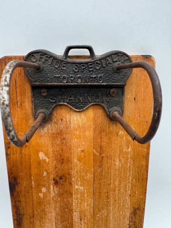 Antique Wooden Board With Metal Bill Hole Punch Clipboard - Etsy