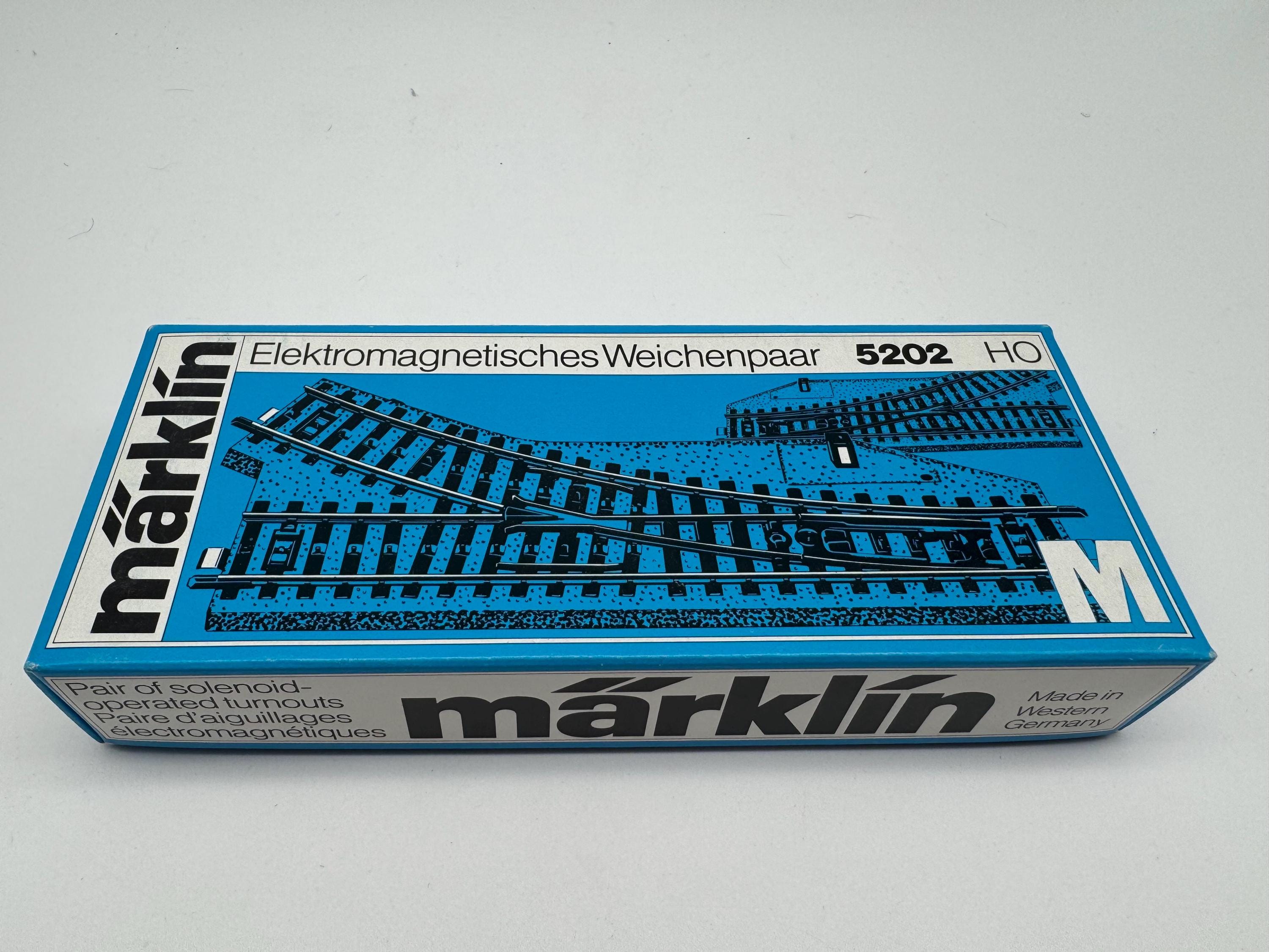 Marklin HO 5202 Set of 2 Solenoid Operated Turnouts Track - Etsy