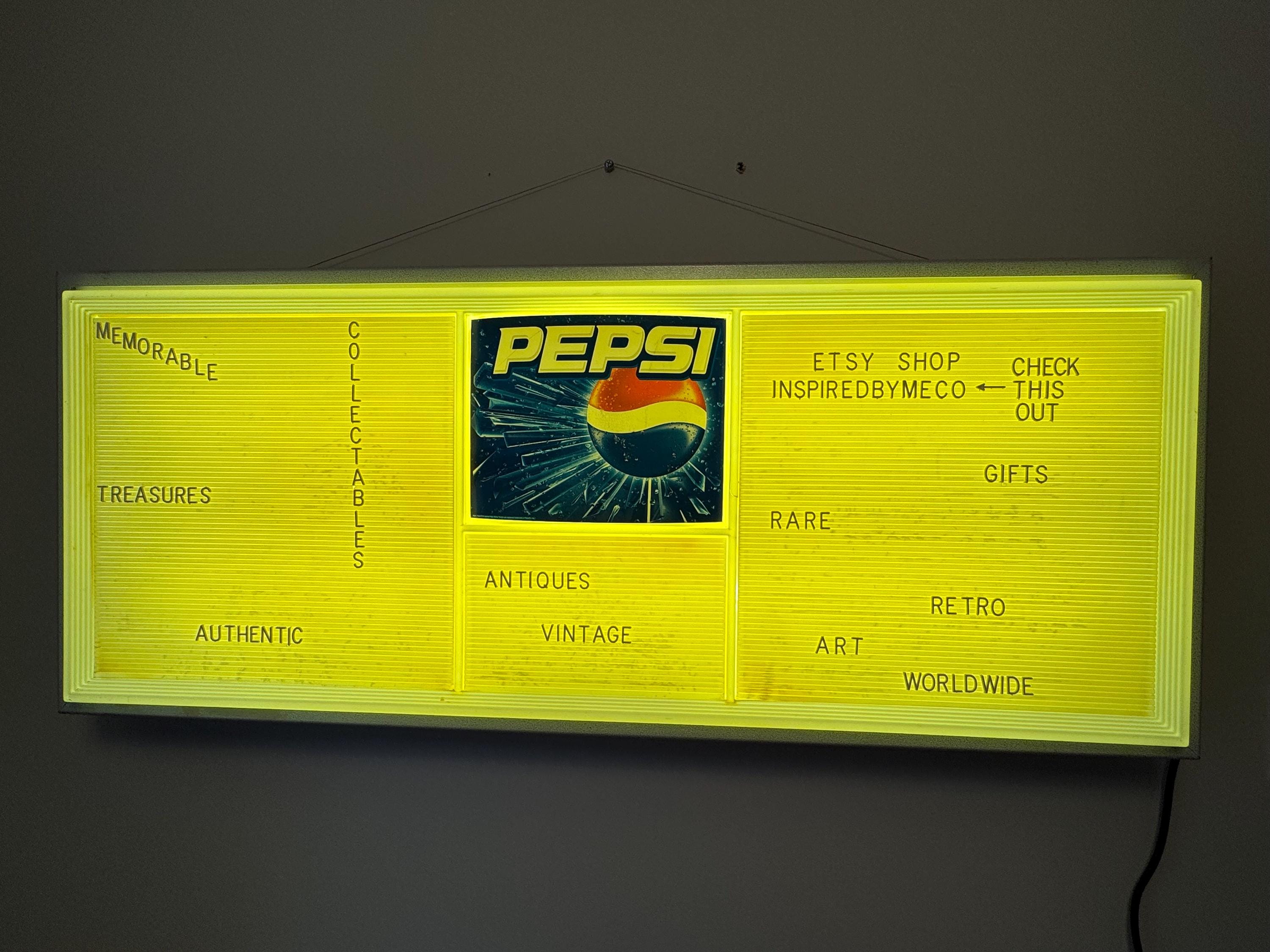 PEPSI　メニュー看板 新品 特大 PEPSI ペプシ メニューボード PRICE SIGN プライス アメリカ
