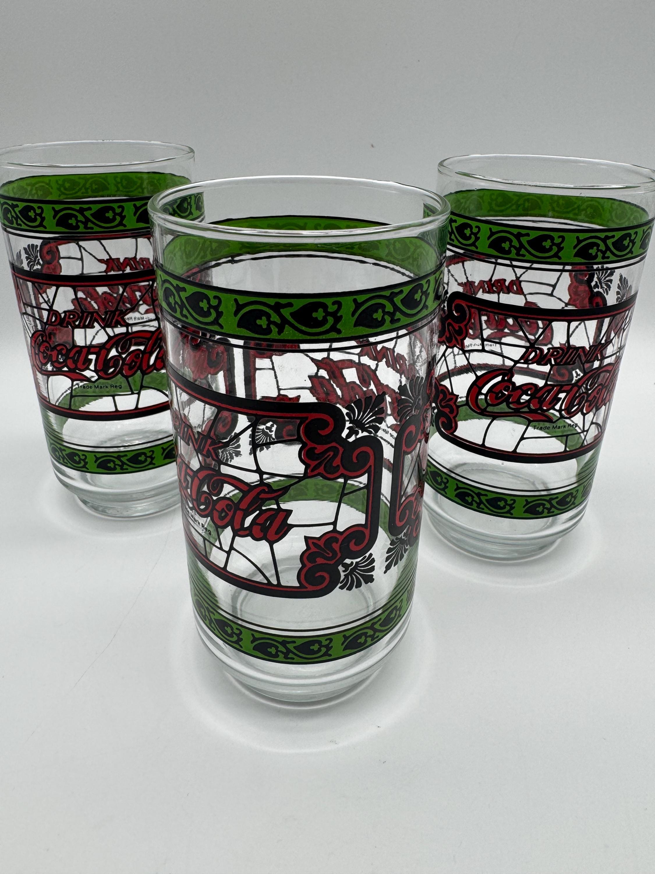 ヴィンテージドリンクコカコーラグラス3個セット - Etsy 日本
