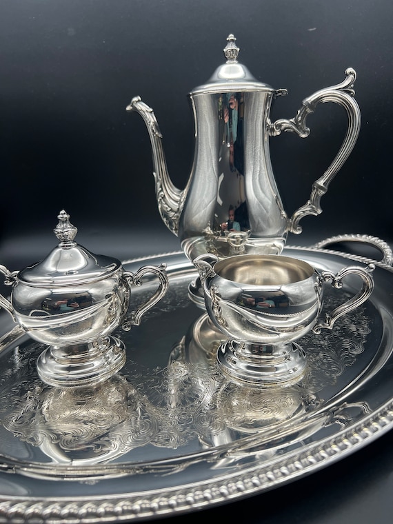 Most Beautiful Vintage Silver Plated Victorian Style Tea Set