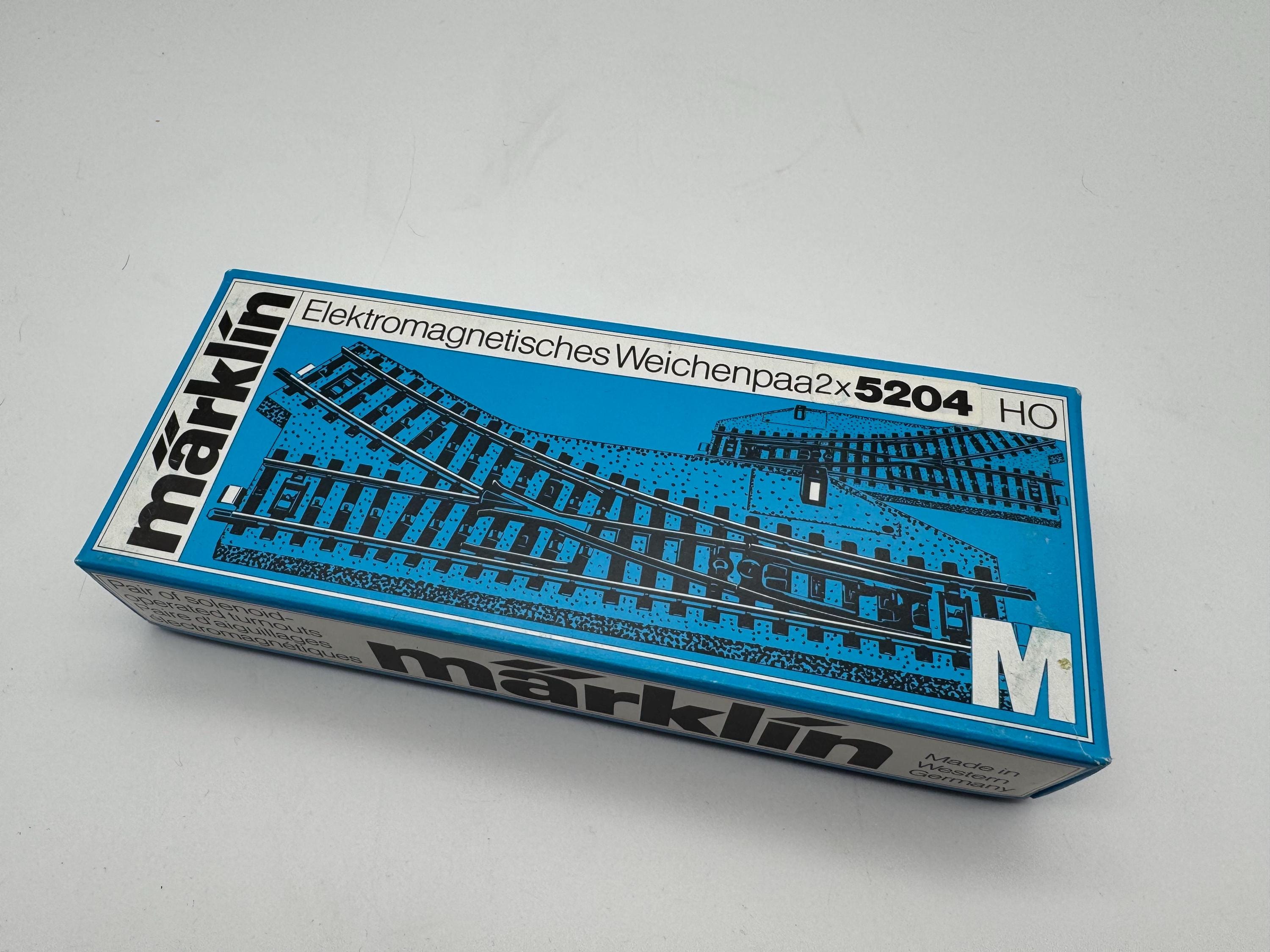 Marklin HO 5204 Set of 2 Solenoid Operated Turnouts Track - Etsy