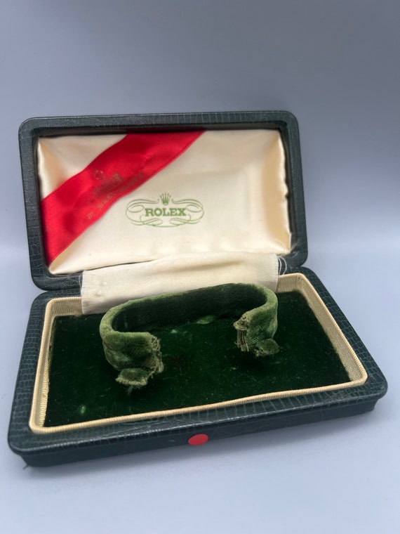 Original Genuine Rolex Green with Beige Watch Box 