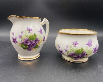 Vintage Phoenix Bone Chine Cream and Sugar Set