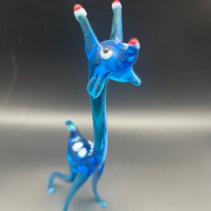Vintage bunte Glas Giraffe Figur