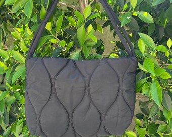 Fashion Puffer Bag, Crossbody Puffer Bag, Cushion Stitch Purse, Everday Purse, Puffy Shoulder Purse, Small Gym Bag, Quilted Bag
