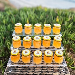 1.5 oz jar of 100% Organic Orange Blossom Honey