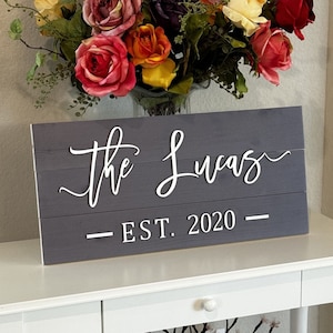 Custom Wood Sign, Wall Decor, Home Decor, Housewarming Gift,Established Sign, Family Name Sign, Personalized Gift, Wedding, Mothers Day Gift