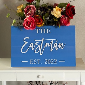 Custom Wood Sign, Personalized Family Name Sign, Last Name Pallet Sign, Anniversary Gift, Home Wall Decor, Wedding Gift
