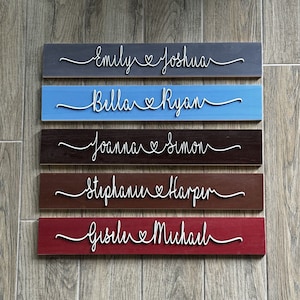 Bridal Shower Gift | Personalized Wedding Gift Last Name Established Sign Anniversary Gift Engagement Gifts Couple Gift | Wood Sign