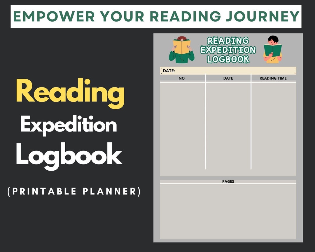 Reading Logbook Printable - Etsy
