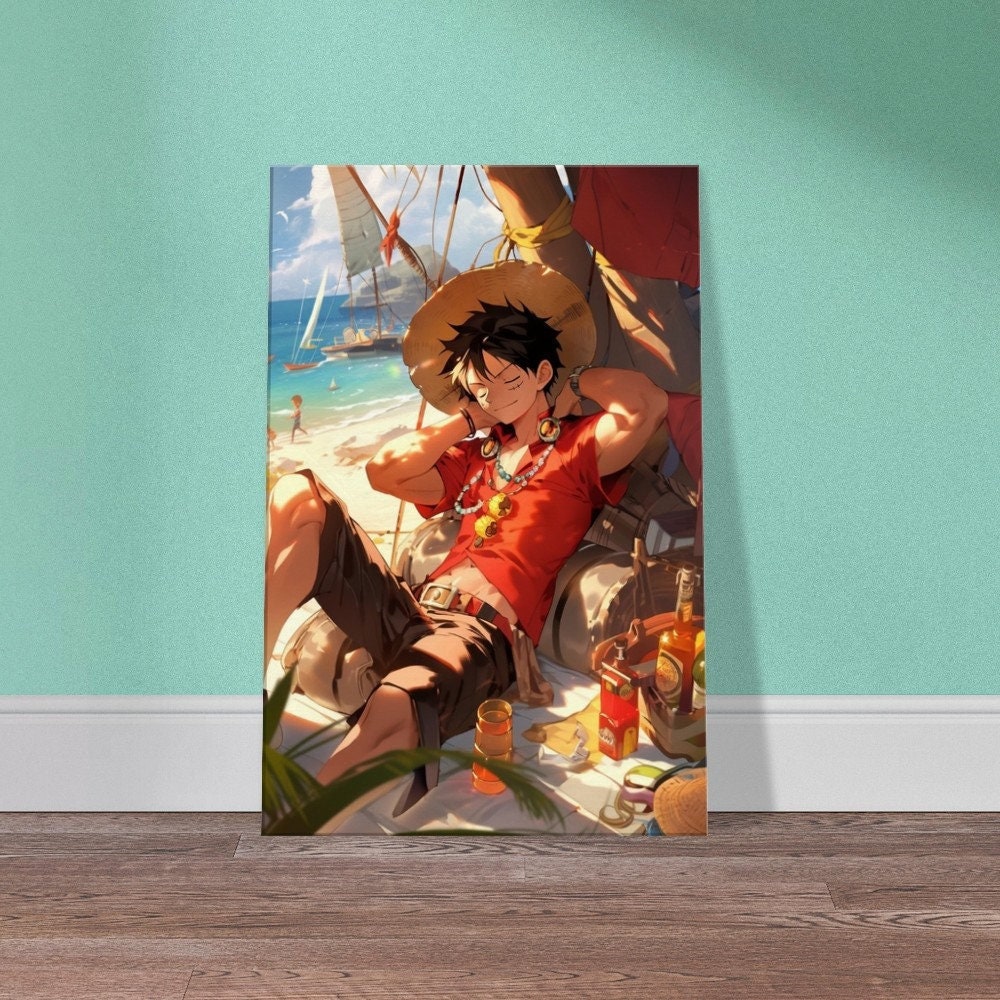 IEJDA Anime One Piece Red Line Map Poster Poster Decorative