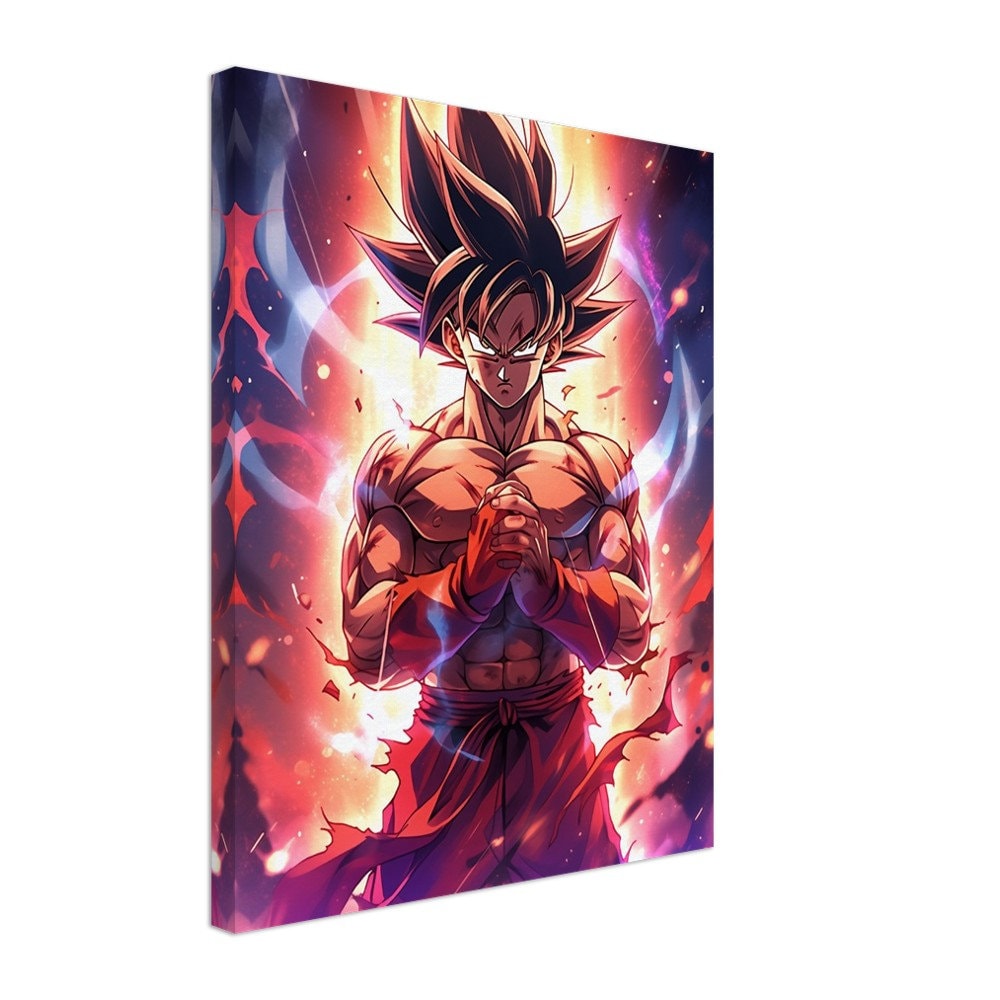 Dragon Ball Z Super Goku Super Saiyan Canvas Frame Poster Custom Gift ...