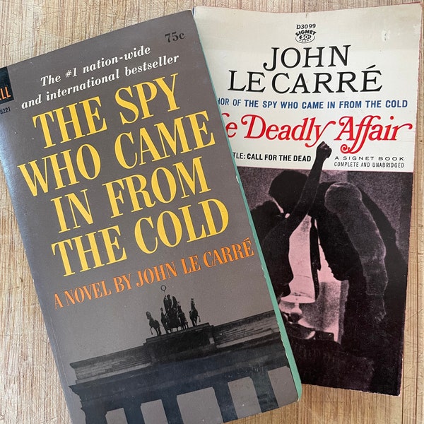 1960s John Le Carré Novels “The Deadly Affair” & “The Spy Who Came in From The Cold.” Two book set.