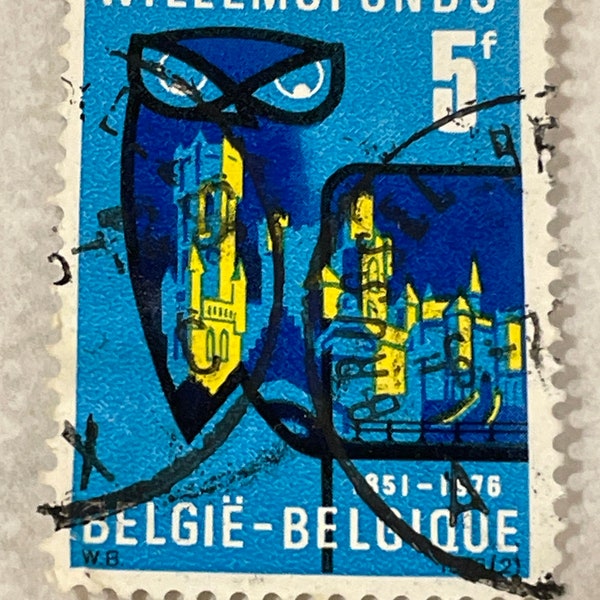 1976 Belgium Stamp. Belgian Wilhems Flemish Cultural Organization (one available)