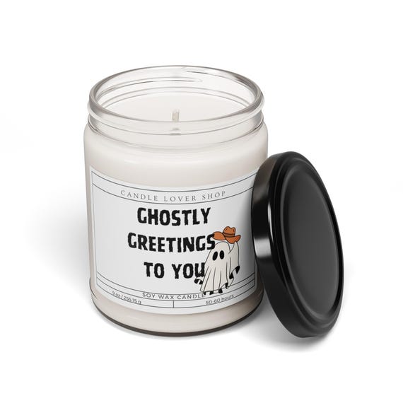 Ghost candle/Halloween candle/Halloween candle/Scented Soy Candle, 9oz