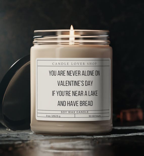 You are never alone on Valentines day gift present candle, funny gag gift candle, Scented Soy Candle, 9oz