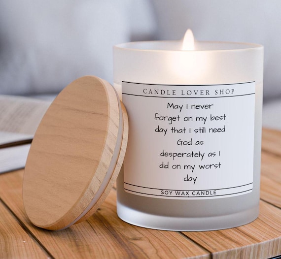 Frosted Glass Candle, 11oz