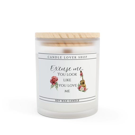 Frosted Glass Candle, 11oz