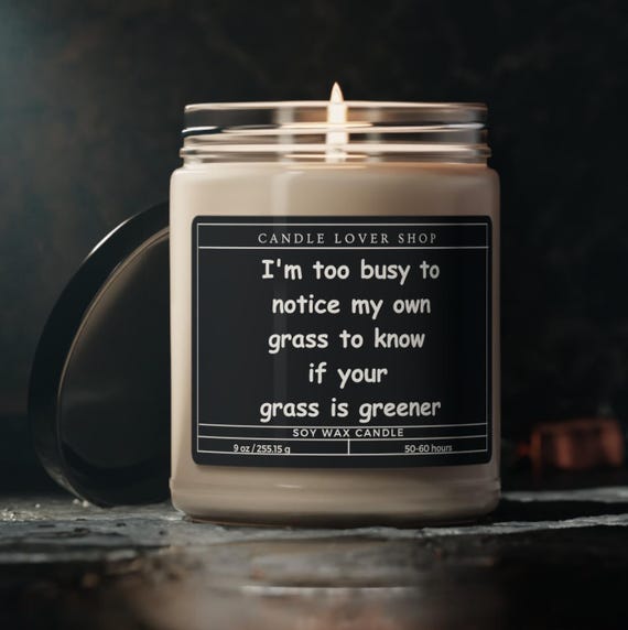 I'm to busy candle, neighbor gift, funny candle, favorite neighbor gift Scented Soy Candle, 9oz