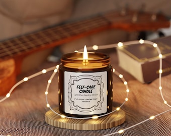 Self-Care Soy Candle: Aromatherapy Relaxation Candle