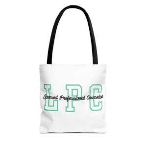 Licensed Professional Counselor Tote Bag - Perfect Gift for Mental Health Professionals, Counseling Bags, LPC Merchandise, Therapist Tote,