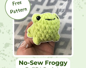 Frosch No-Sew Amigurumi Digitale Häkelanleitung