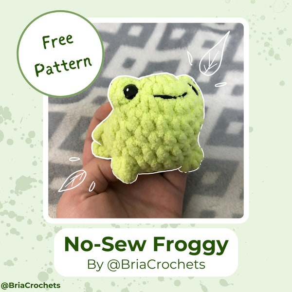 Modèle de crochet numérique Amigurumi sans couture grenouille
