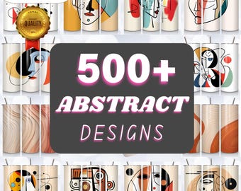Abstract Tumbler Wraps: Geometric Sublimation Designs (Digital Download)