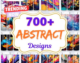 Abstract Tumbler Wraps: Geometric Sublimation Designs (PNG Digital Download)