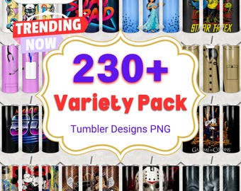 Tumbler Wrap Designs: Superhero, Anime, and Pop Culture (Digital Download)