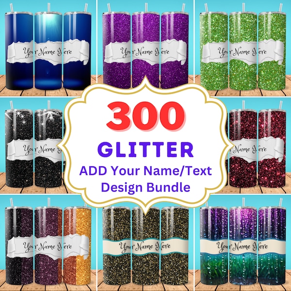 Glitter Tumbler Wrap Bundle: Floral & Boho Designs (Digital Download)