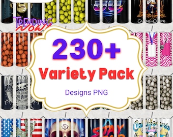 Tumbler Wrap Designs: Superhero, Anime, Candy & More (PNG Digital Download)
