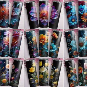 Dark floral Tumbler Designs, black flowers 9.2 x 8.3 Straight Skinny Tumbler Wrap PNG Dark Flowers Tumbler Wrap PNG Design, 20oz & 30oz Skinny Tumbler Sublimation Black Roses Tumbler Wrap PNG, 20 oz Skinny Tumbler Sublimation Design Instant Download