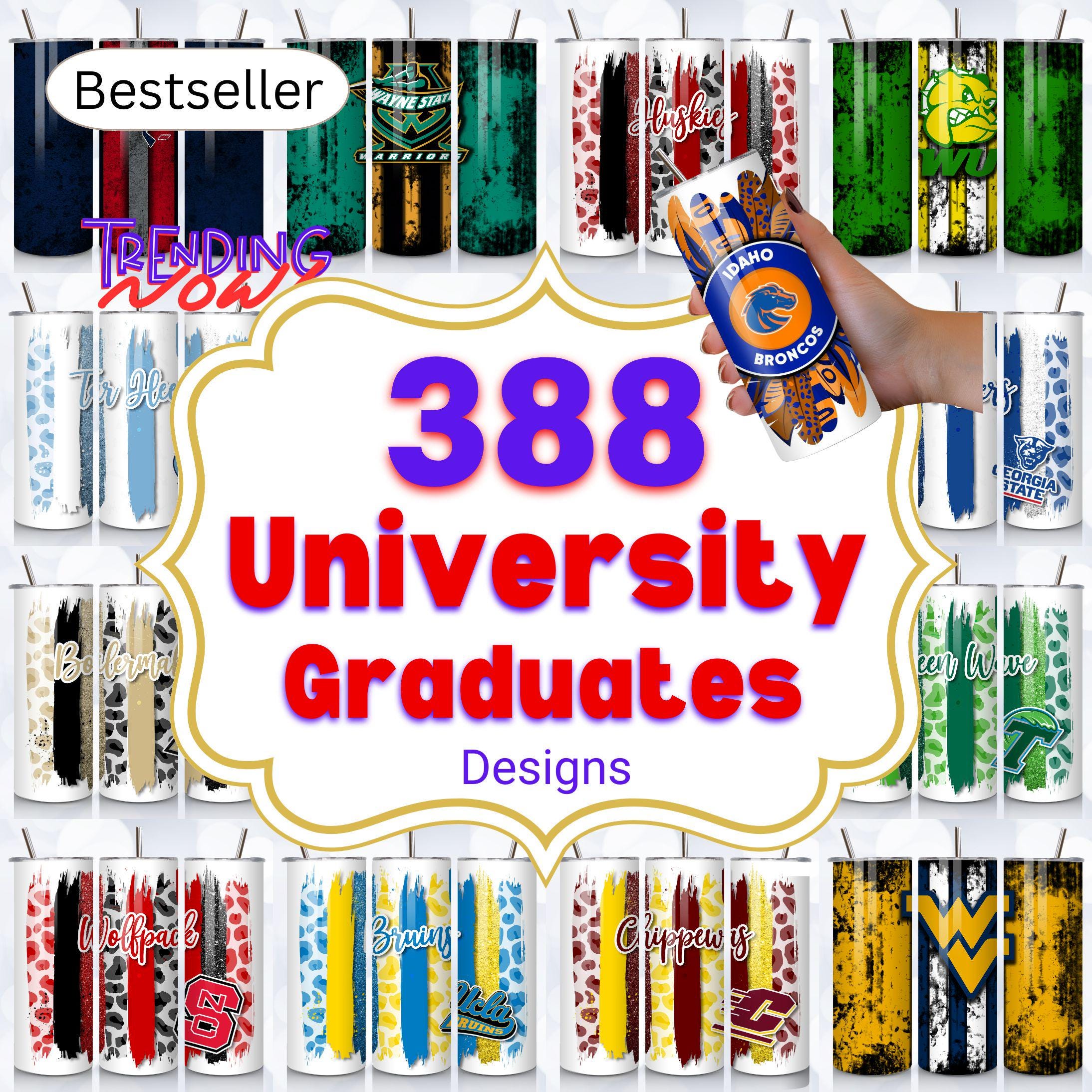 College Tumbler Wrap Bundle: University Sublimation Designs (Digital Download)