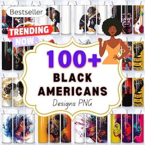 Peut inclure: Une collection de plus de 100 designs numériques mettant en scène des Afro-Américains. Les designs sont de styles et de couleurs variés, notamment des designs abstraits, des portraits et des designs graphiques. Les designs sont parfaits pour créer des gobelets, des tasses et autres articles personnalisés.