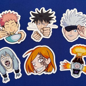 Waterproof Jujutsu Kaisen Stickers