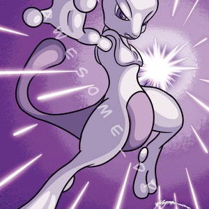 Mewtwo Art Print