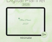 Digitaler Planer Deutsch 2025 / iPad Planer / Tablet Planer / Goodnotes Kalender / Hyperlinks / Digital Grün