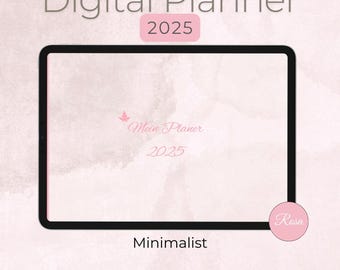 Digital Planner German 2025 Pink / Calendar iPad /Tablet / Goodnotes