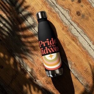 Pride of the Midwest Stainless Steel Water Bottle
