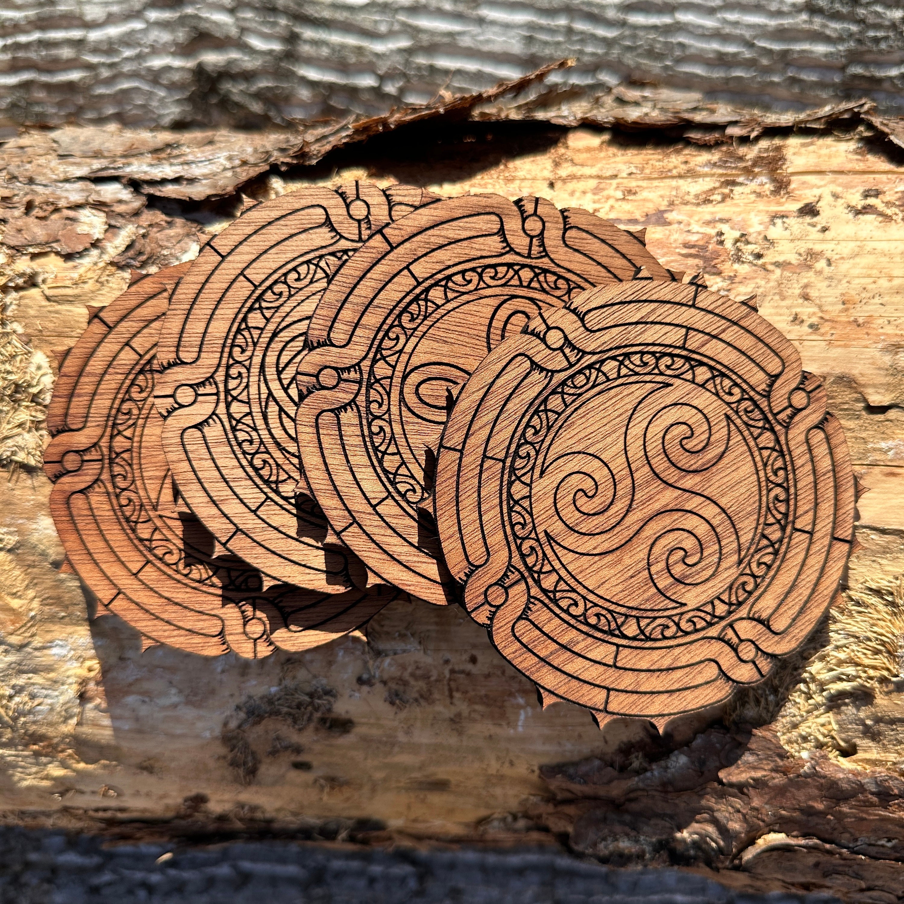 10x Wooden Celtic Knot Circle Square Basic Craft Shapes 3mm Plywood  Patterns